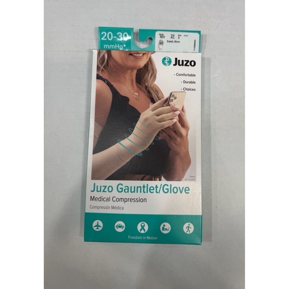 Juzo Compression Glove Juzo 3021 MPN 3021 Seamless Ribbed Durable Beige